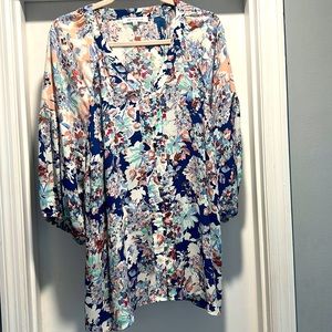 Rose+Olive Floral Blouse. Never worn